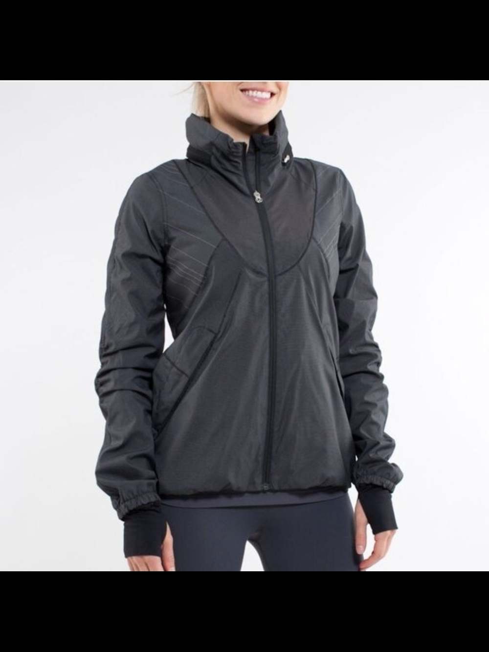 lululemon athletica Women's Charcoal Full-Zip Utility Jacket